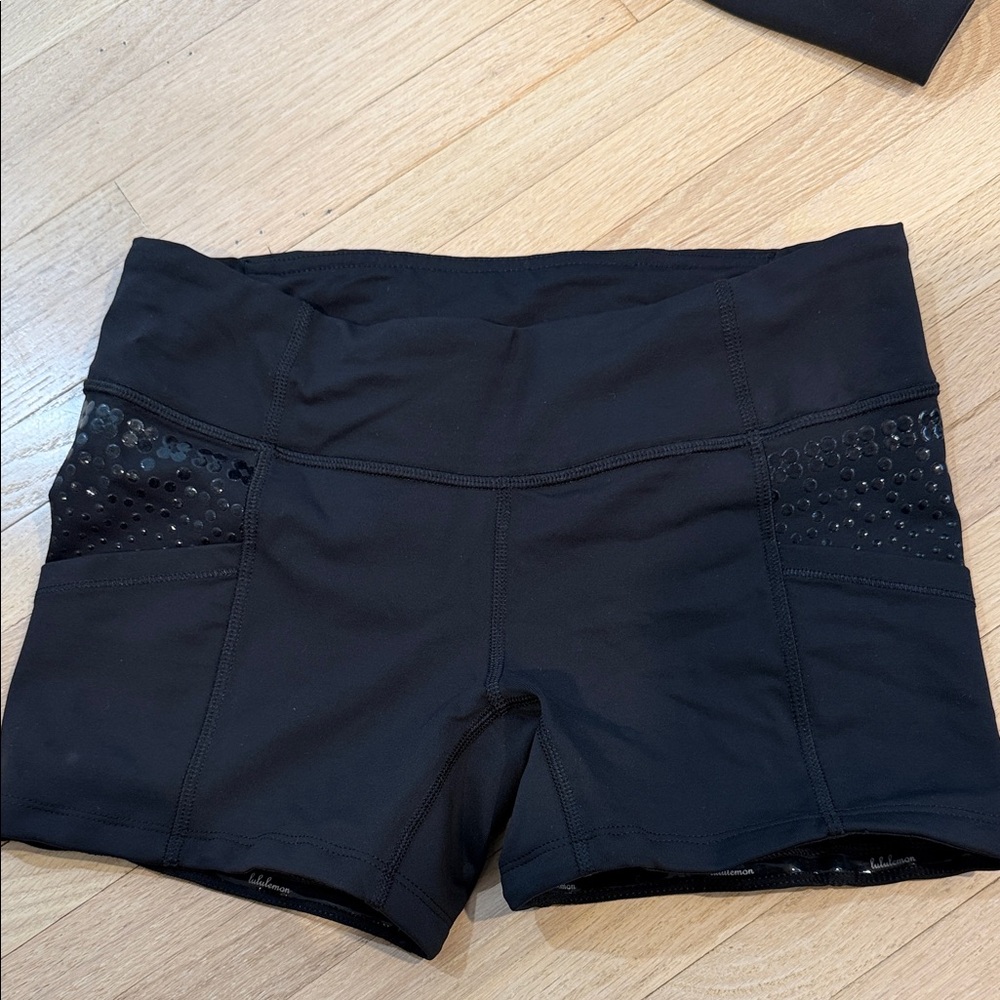 lululemon athletica Black Bike Shorts
